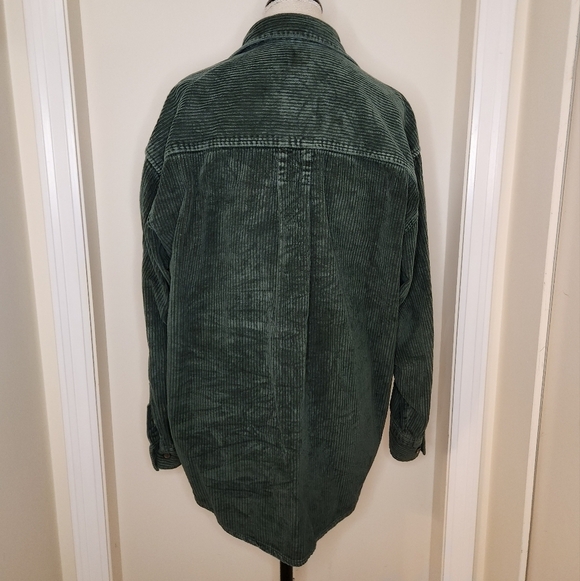 90s Green Corduroy Overshirt - Picture 5 of 14